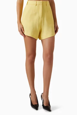 Yellow high waisted shorts outlet