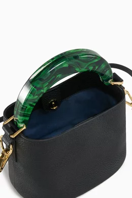 Buy Marni Green Mini Venice Bucket Bag in Leather For Women Online Ounass Bahrain