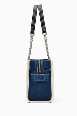 Buy Marc Jacobs Blue The Small Chain Tote Bag in Denim For Women Online Ounass Bahrain