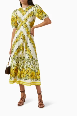 blue floral ruched midi dress CurveWow Ruched Front Midi Dress Blue Floral – Curvewow