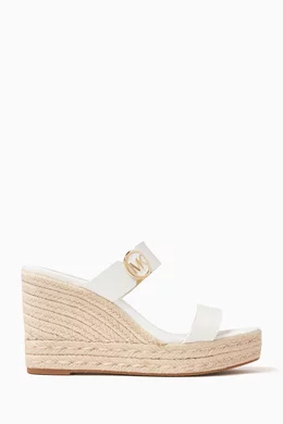 Michael kors white wedge sandals shop