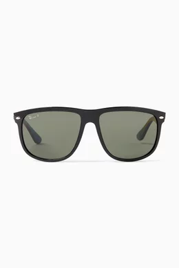 Buy Ray Ban Black Boyfriend Two Sunglasses in Acetate For Men Online Ounass Bahrain
