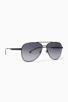 Buy BOSS Black Aviator Sunglasses For Men Online Ounass Bahrain