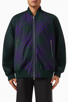 Burberry reversible bomber jacket cheap