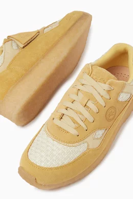 Buy Kith Yellow x Clarks Ronnie Fieg St Lockhill Sneakers in Suede For Men Online Ounass Bahrain