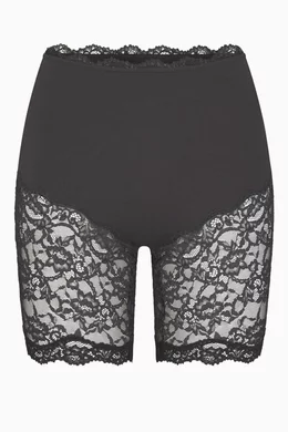 Buy SKIMS Black Fits Everybody Lace Biker Shorts in Stretch Nylon For Women Online Ounass Bahrain