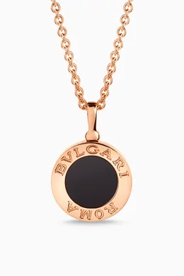 Buy BVLGARI Rose Gold Roma Pendant Necklace in Pave Diamond 18kt Rose Gold For Women Online Ounass Bahrain