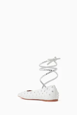 Lace up ballet pumps best sale