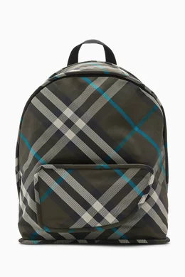 Burberry plaid backpack outlet