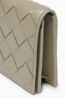 Buy Bottega Veneta Green Business Card Case in Intrecciato Leather For Women Online Ounass Bahrain