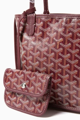 Goyard Mini Tote Burgundy Goyard Anjou Mini Tote Wine Burgundy