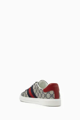 Buy Gucci Neutral Ace Sneakers in GG Supreme Canvas For Men Online Ounass Bahrain