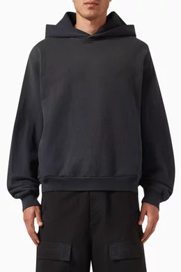 Buy Acne Studios Black Unisex Logo print Hoodie in Organic Cotton blend For Women Online Ounass Bahrain