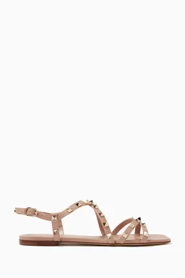 Valentino rockstud strappy sandals cheap
