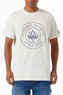 Buy adidas Statement Neutral SPZL MOD Trefoil 10 T shirt in Organic Cotton Jersey For Men Online Ounass Bahrain