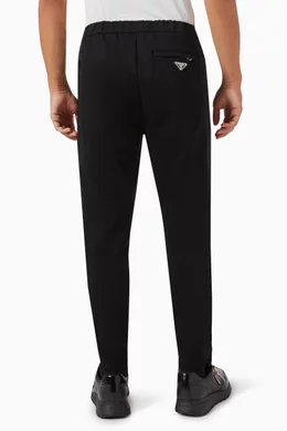 Buy Prada Black Elasticated Sweatpants in Cotton Re Nylon For Men Online Ounass Bahrain