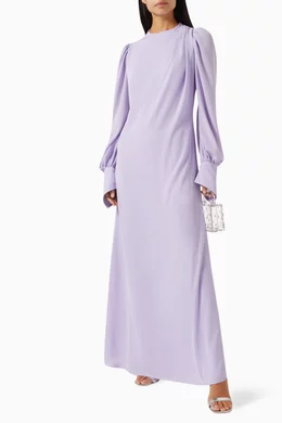 Buy Anaya Collection Purple Maya Sequin embellished Cape Maxi Dress For Women Online Ounass Bahrain