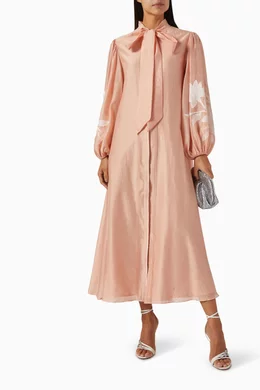 Bow neck dress sales