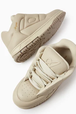 Buy Axel Arigato Neutral Area Puff Puff Sneakers in Leather