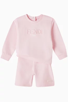 Pink fendi tracksuit deals