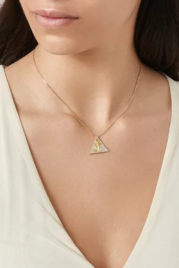 Buy Karmalulu Yellow Small Ishtar Necklace in 18kt Gold For Women Online Ounass Bahrain
