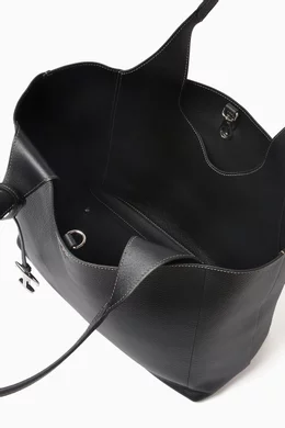 Buy Tod s Black Medium Tote Bag in Leather For Women Online Ounass Bahrain