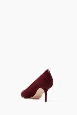 Maroon suede heels discount