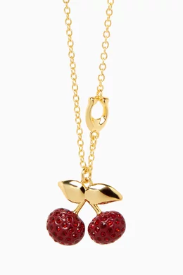 Coach cherry necklace sale