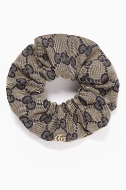 Buy Gucci Neutral Scrunchie in GG Canvas For Women Online