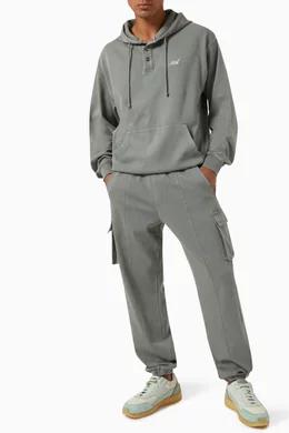 Buy Kith Grey Williams IV Hoodie in Interlock Fabric For Men Online Ounass Bahrain
