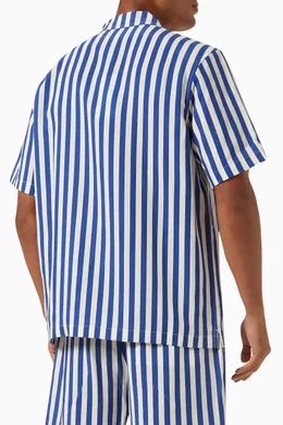 Kith Striped Poplin Thompson Camp Collar