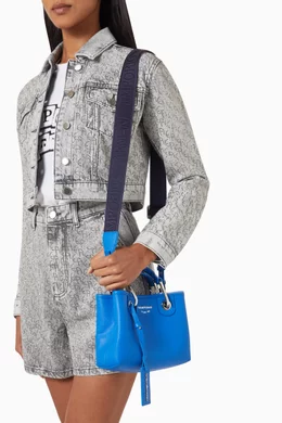 Buy Emporio Armani Blue XS Logo Tote Bag For Women Online Ounass Bahrain
