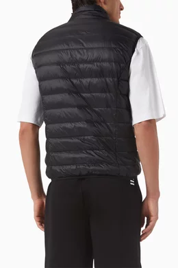 Buy Emporio Armani Black Quilted Puffer Vest in Nylon For Men Online Ounass Bahrain