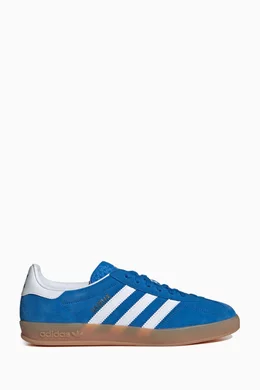 Buy adidas Blue Gazelle Indoor Sneakers in Suede For Men Online Ounass Bahrain