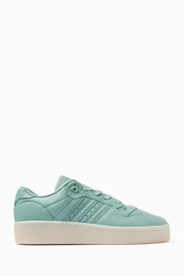 Buy adidas Green Rivalry Lux Sneakers in Leather For Men Online Ounass Bahrain
