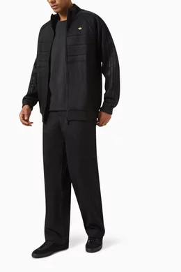 Adidas mens black track jacket store