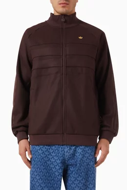 Adidas logo track jacket discount
