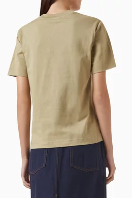 Buy Burberry Green Equestrian knight T shirt in Cotton For Women Online Ounass Bahrain