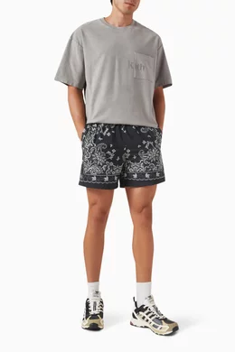 Buy Kith Black Ashton Swim Shorts in Nylon For Men Online Ounass Bahrain