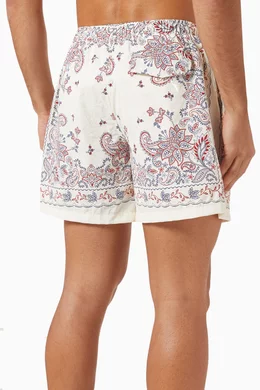 Buy Kith Neutral Ashton Swim Shorts in Nylon For Men Online Ounass Bahrain