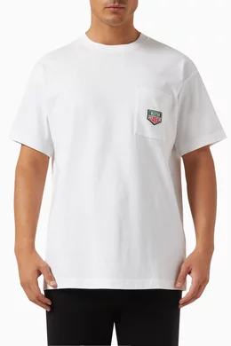 Buy Kith White x TAG Heuer Formula 1 Badge Pocket T shirt For Men Online Ounass Bahrain