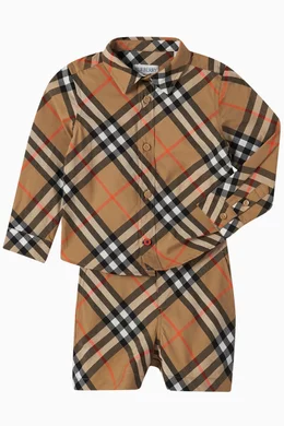 Burberry boys check shirt best sale