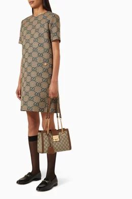Buy Gucci Brown Small Padlock Shoulder Bag in GG Supreme Canvas For Women Online Ounass Bahrain