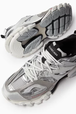 Silver track shoes on sale