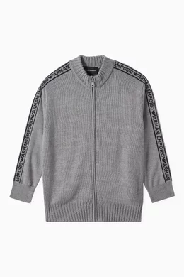 Armani zip cardigan clearance