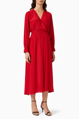 Marella red dress store
