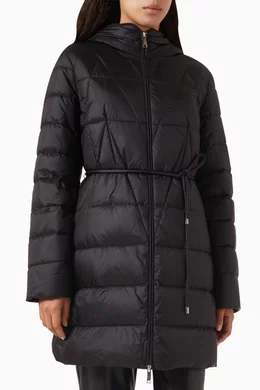 Buy Marella Black Agora Quilted Jacket in Nylon For Women Online Ounass Bahrain