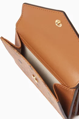 Buy MCM Brown Small Trifold Wallet in Visetos For Women Online Ounass Bahrain