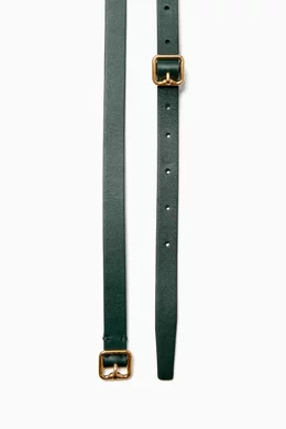 Buy Burberry Green Double B Belt in Leather For Women Online Ounass Bahrain