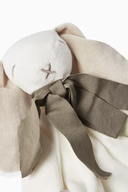 Buy Maud n Lil Grey Bunny Comforter Toy in Organic Cotton For Baby Boys Online Ounass Bahrain